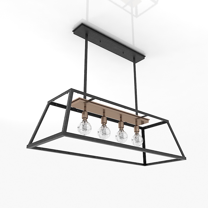 Chandelier Loft -2 3d model