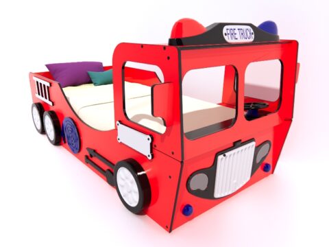 Fire Truck Childrens Bed 3d model