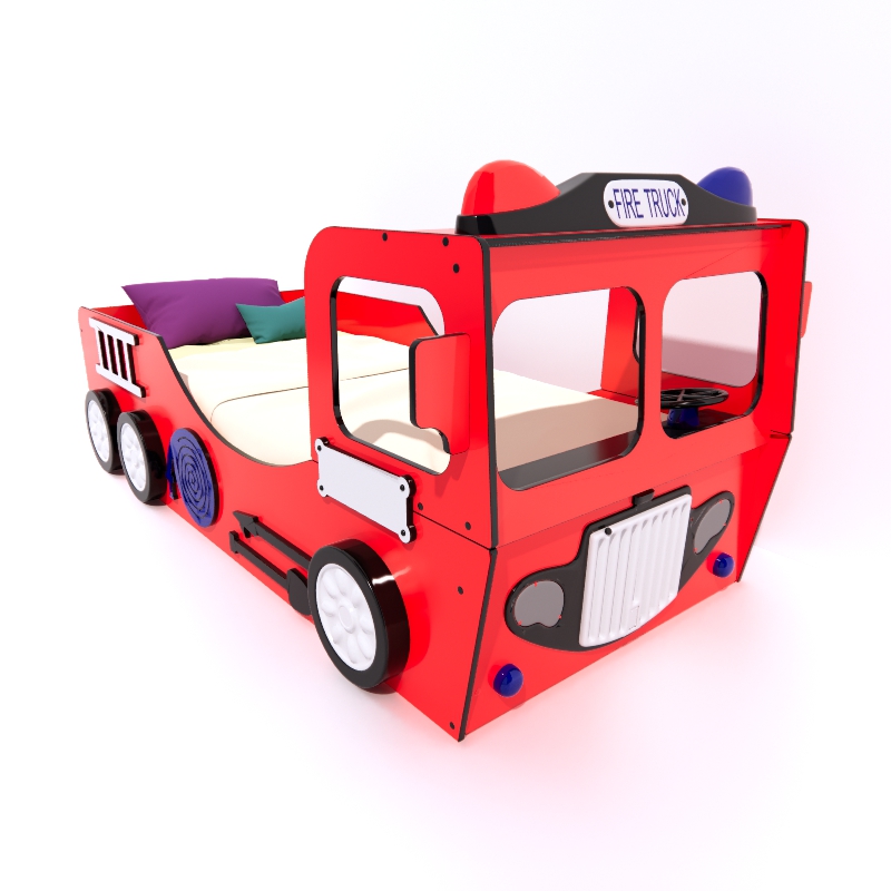 Fire Truck Childrens Bed 3d model