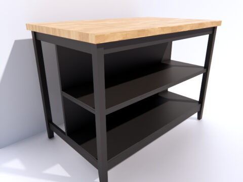 IKEA Stenstorp Kitchen Island Table 3d model