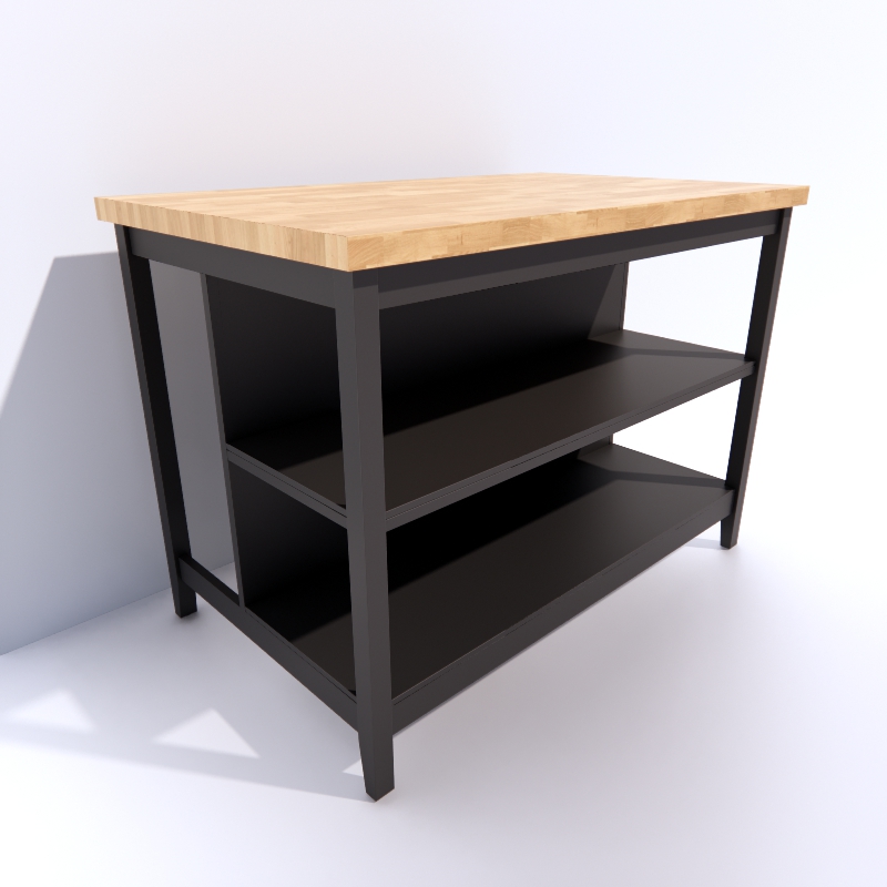 IKEA Stenstorp Kitchen Island Table 3d model