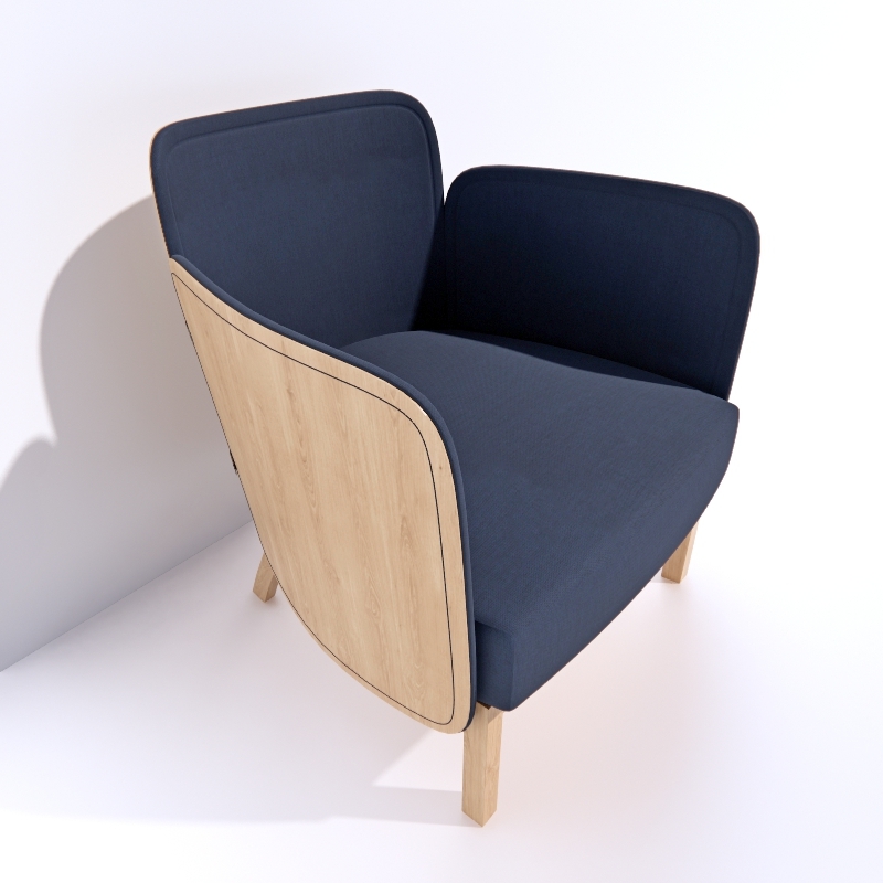 Julius Easy Chair 3d model