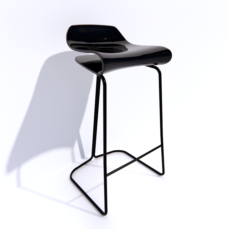 Kristalia Bar Chair 3d model