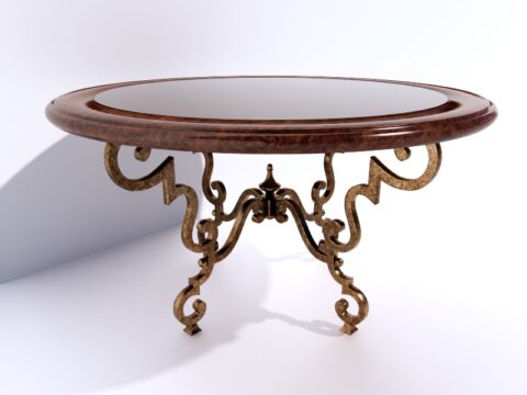 Madera Round Cocktail Table 3d model