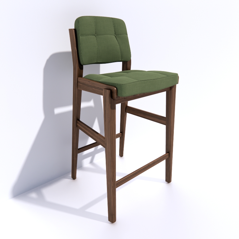 Neri&Hu Capo Bar Stool Chair 3d model