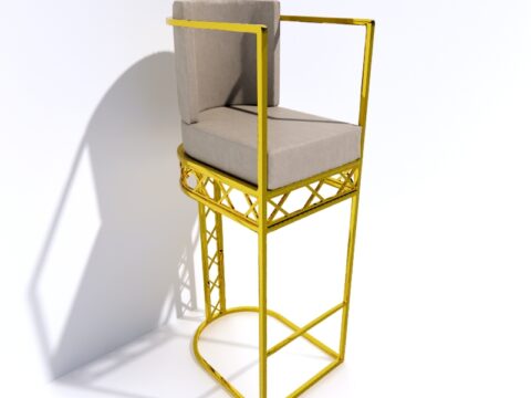 Pub Bar Chair-lm205 3d model