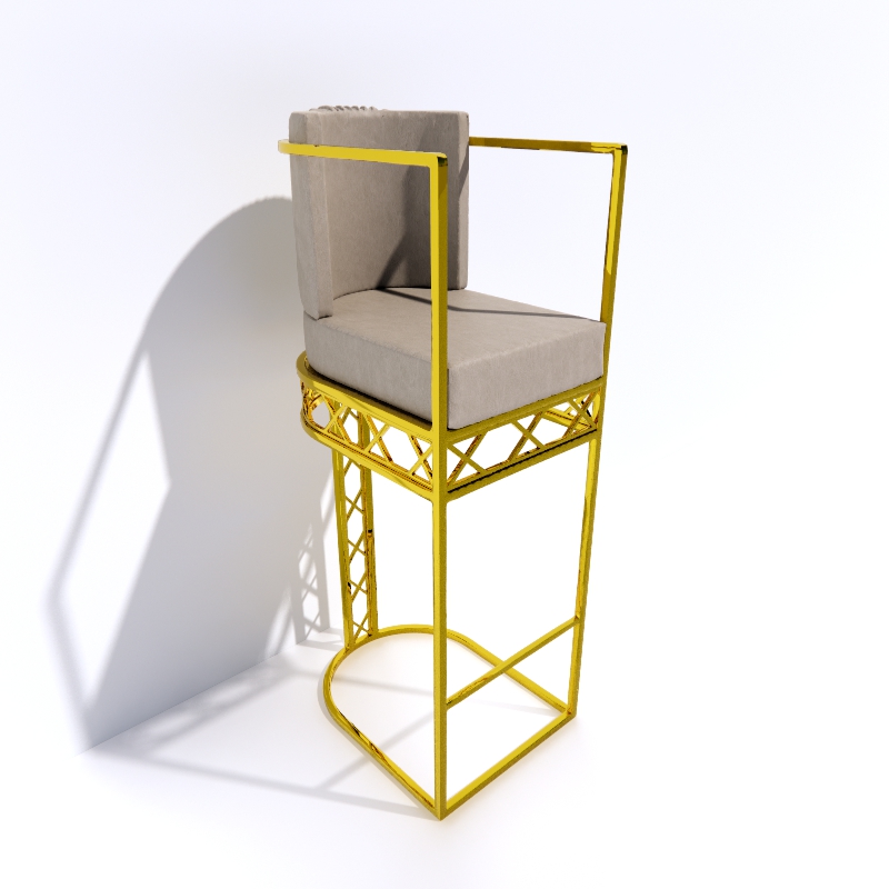 Pub Bar Chair-lm205 3d model