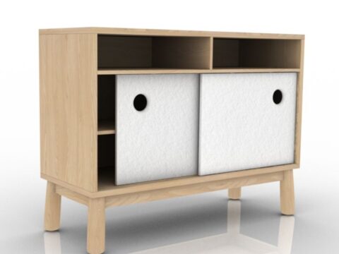 Scandinavian Style Wilson Sideboard Commode 3d model
