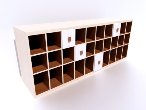 Shoe Rack Drawers Presto 3d model