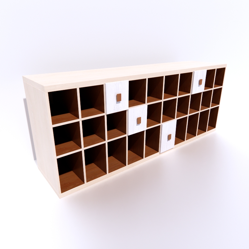 Shoe Rack Drawers Presto 3d model